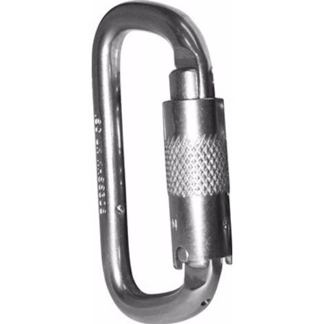 Mosquetón de acero inoxidable simétrico Twist-Lock, cierre rosca gama PRO de 30kN IRUDEK 308 INOX (1/2)