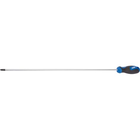 Draper No. 2 x 450mm Cross Slot (Phillips) Screwdriver with Soft Grip Handles - Extra Long Reach Model 53502 (1/5)