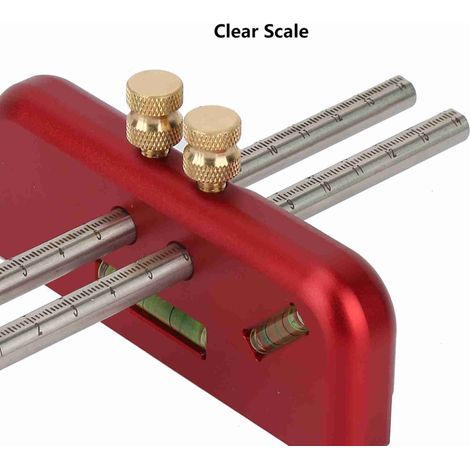 Jauge de marquage réglable en alliage aluminium pour traçage ligne, scribe bois et mortaisage menuiserie (1/5)