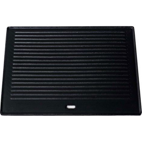 CLP – Plaque à griller en fonte émaillée 41,3x30,5 cm – Résistante à la chaleur – Surface lisse et striée pour cuisson variée – Facile à nettoyer (1/7)