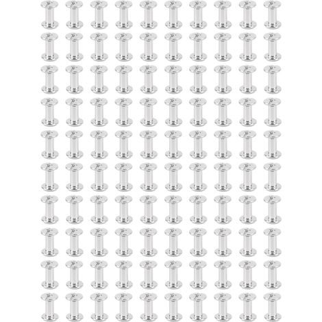 de 100 vis de fixation plates anti rond en acier M2 haute