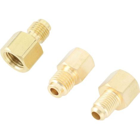Brass Air Conditioner Adapter, 3 Pieces, Durable Portable Charging Port for Household Appliances (1/5)