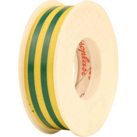 COROPLAST PVC-Isolierband 0,15 x 15 mm 10 m grün/gelb Isolierband