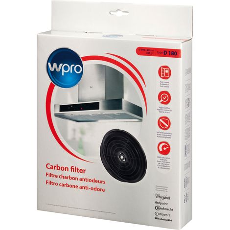Carbonfilter Ø 190 mm für Whirlpool -Haube 484000008647 (1/3)