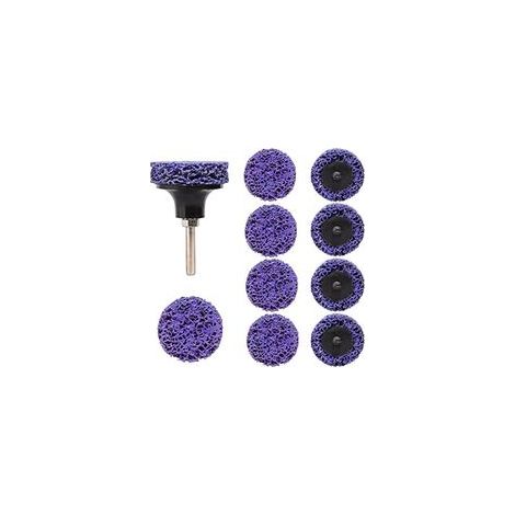 Schleifscheiben, 20 Stück 50 mm Lamellenscheiben Reinigungsscheibe für Werkzeugreinigung Oberflächen Rostentfernung Farbe auf Metall für Winkelschleifer (Lila) (1/5)