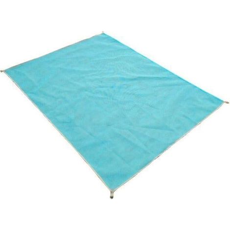 Tapis de plage anti-sable, couverture magique anti-sable, sable, saleté et poussière, bleu (1/5)