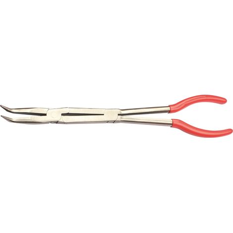 DRAKKAR TOOLS - Pince bec long coudé à 45° - Longueur: 330mm - 13706 - Ce produit de marque DRAKKAR-TOOLS est neuf.