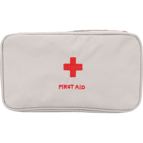 Sac de premiers soins vide étanche grande capacité pour extérieur gris (1/5)