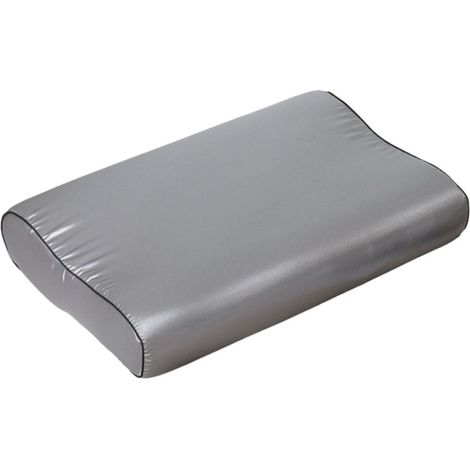 Oreiller de corps en soie satinée – Protection cervicale à mémoire de forme, oreiller de voyage doux et respirant avec fermeture éclair (1/5)
