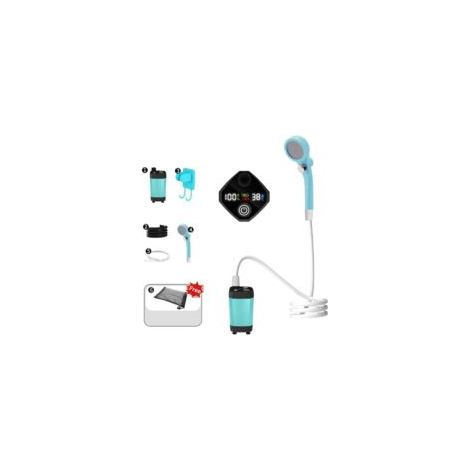 Bardusch - Douche Camping Chauffante,Douche Camping,Douche Portable,avec Écran Intelligent,Pression d'eau Réglable,Convient pour Le Camping, Le Lavage des Animaux de Compagnie, Le Lavage des Voitures