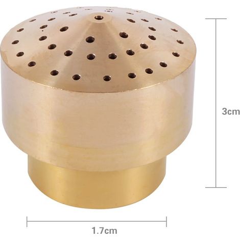 Buse de Fontaine Colonne Brass 1/4 Inch pour Jardin/Jet Poreux/Aquatique/Éclairage Fountains d'Extérieur (1/2)