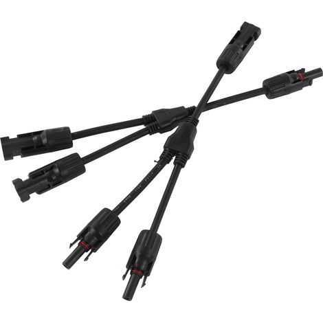 Connecteur photovoltaïque IP67, connecteur solaire en Y 1000 V, connecteur parallèle extra long pour panneau solaire, kit d'outils pour câble solaire MC4-Y3 (1/5)