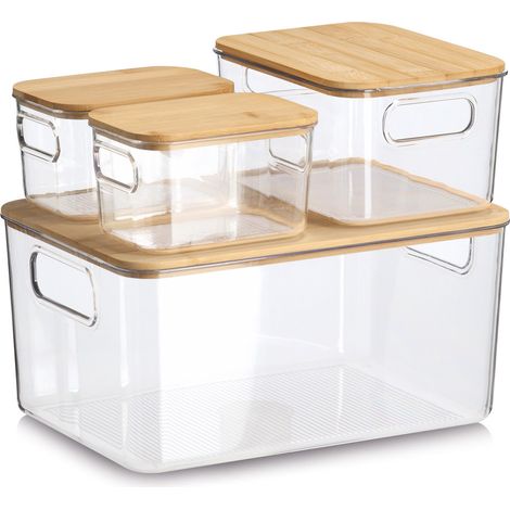Küchen-Organizer-Set ZELLER, 4-tlg., Bambusdeckel (1/5)