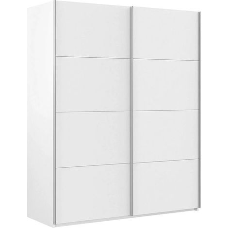 Penderie à portes coulissantes blanche 200x150x60cm – Finition en aggloméré de mélamine 16mm – Pour chambres nordiques – Venditadimobilionline (1/10)