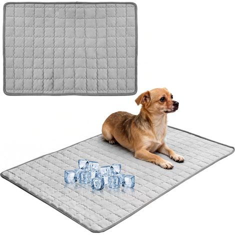 Tapis rafraîchissant pour chien, tapis rafraîchissant pour animaux de compagnie, couverture rafraîchissante pour chat, coussin rafraîchissant d'été, lavable, portable, pour la maison, le (1/5)