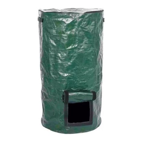 Sollbry Lot de 2 Sac de Compost Jardin 45x80cm Sacs à Déchets de Jardin PE Réutilisable Sac à Déchets Cuisine avec Couvercle Sac Poubelle Jardin Sac Jardinage Dechets Organique (1/5)