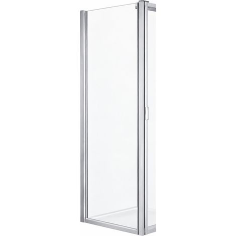 Paroi de Douche Fixe Retour 185x85cm NOVELLINI Lunes Special Profilés Argent - LUNFZSP (1/2)