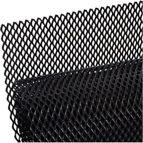 Grille de calandre de voiture en alliage d'aluminium 3x6mm grille de corps pare-chocs rhombique gril universel