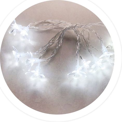 Transparente LED-Blumen 1,35 m. Kaltes Licht (1/2)