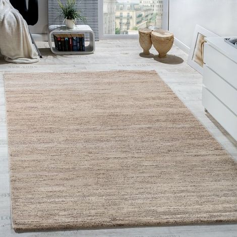 Alfombra moderna para salón, de pelo corto, cómoda, a precio asequible, color crema jaspeado, 60x100 cm