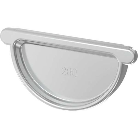 Zambelli Titanzink Steckboden halbrund 280 mit Dichtlippe, 136710
