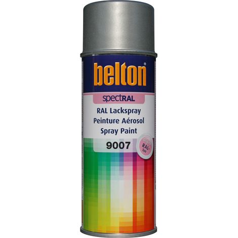 Peinture en bombe - BELTON - RAL 9007 - Gris Aluminium - 400 ml - Mat