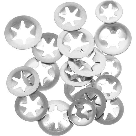 Assortiment de 30 anneaux retenue en acier inoxydable Healeved, 5x12 mm, 5x14 6x16 Robuste et (1/5)