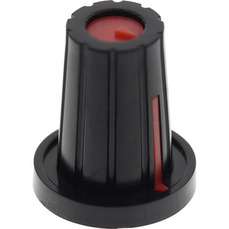 Bouton de potentiomètre RS PRO, Axe de 6.4mm, Diamètre de 17mm, Enfichable (1/2)