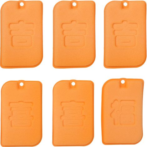 Éponge de nettoyage 6pcs mousse haute densité double face orange blanc pour vaisselle casserole évier maison restaurant (1/5)