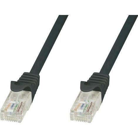 Techly Professional Cavo di rete Patch in CCA Cat.5E Nero UTP 0,25m (1/4)