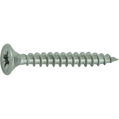 Viti a testa svasata per pannelli truciolari in acciaio inox A2 4x30 con impronta a croce Pozidriv, 24 pz.