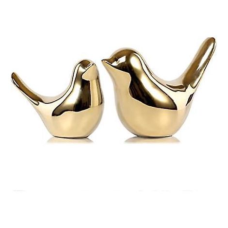 petites Statues D'animaux En Cramique Dore Dcor La Maison Ornements De Style Moderne (1/5)