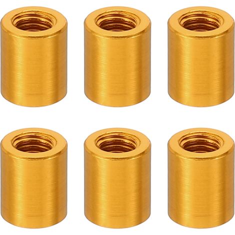 6Pcs Entretoise Filetée M3 en Aluminium 3x5x6mm Or (1/5)