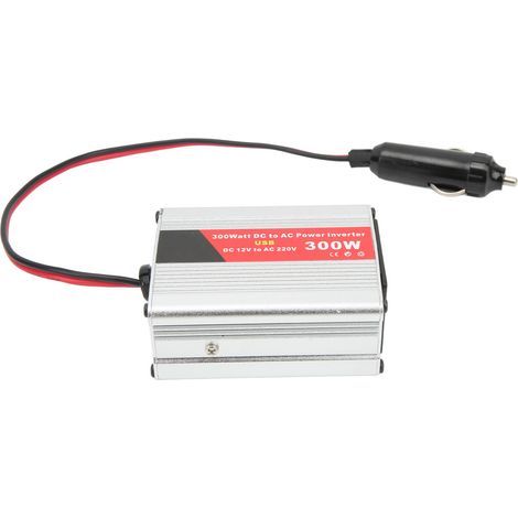 Onduleur 300W Pointe DC 12V vers AC 220V pour Voiture - Convertisseur de Prise Allume-Cigare pour Ordinateurs Portables, Téléphones, Lampes (1/5)