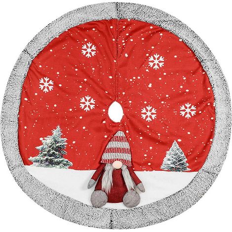Weihnachtsbaumdecke, Zwergen-Schneeflocken-Fußmatte, Geburtstagsdeko
