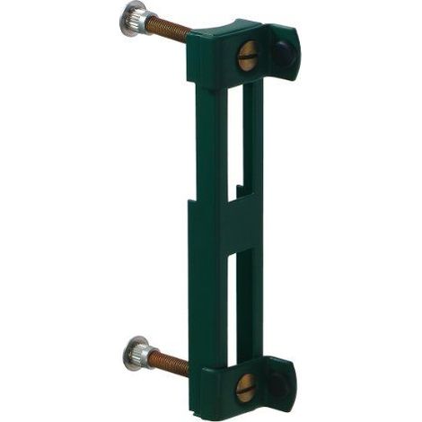 Gah-Alberts 654009 Gâche pour portillons treillis avec serrures à encastrer Galvanisé Revêtement plastique Vert