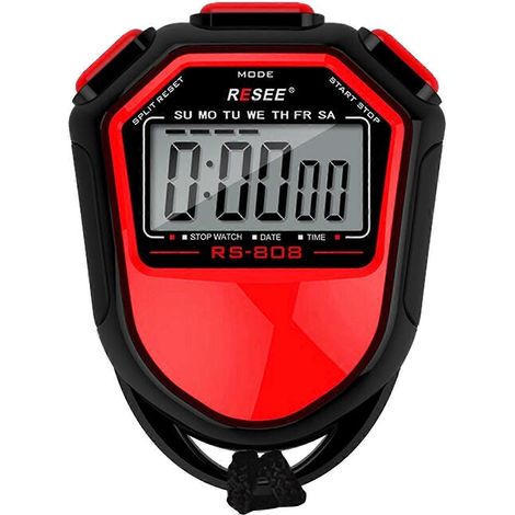Chronomètre léger et étanche avec affichage numérique pour entraîneurs sportifs (natation, course à pied, entraînement) [jkw] (1/5)