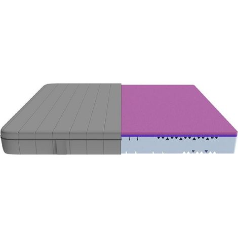 Cecotec Colchón Viscoelástico y Enfundable Flow Two + 110x200. 3 Capas Altura 21 cm Firmeza Alta Núcleo Perfilado de Espuma HRC+ MorphoAdapt (1/5)