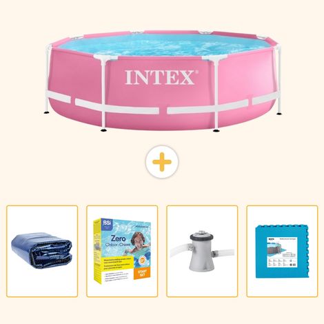 Intex Piscine Tubulaire Ronde - 244x76 cm - 5-pièces  SCB9 (1/5)