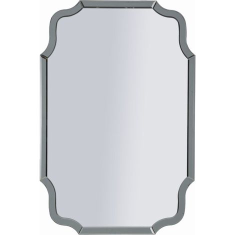 Specchio da parete Istanbul sagomato con cornice specchio grigio 54x84,5 cm (1/5)