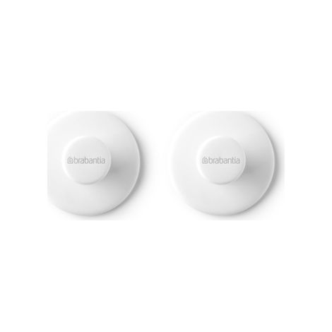 Crochets pour serviettes Brabantia ReNew 2 pièces Blanc (1/5)