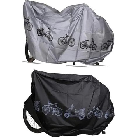 Housse de protection extérieure pour vélo 2 pièces, imperméable, résistante aux UV Convient aux VTT et aux trottinettes électriques (1/5)