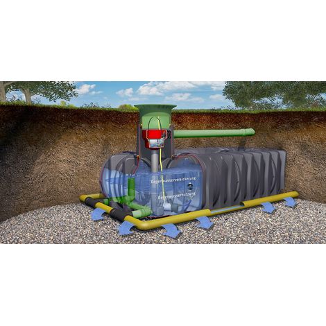 PLATIN XL Flachtank 15000 L DN160 Versickerung Plus