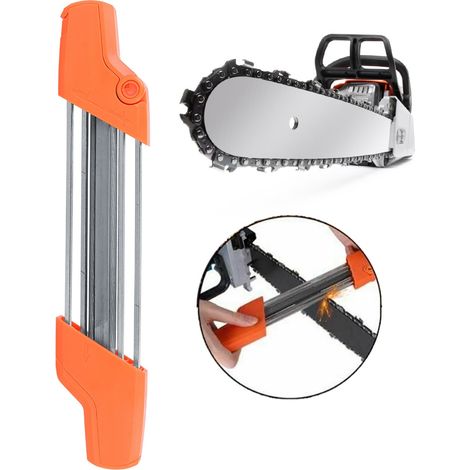 5,2 mm Hand-2-in-1-Kettensägen-Schärffeile, passend für STIHL 5605, 750, 4303, 3/8 Zoll P und 0,325 Zoll, Orange (1/5)