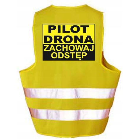 Chaleco reflectante de advertencia DRONE PILOT