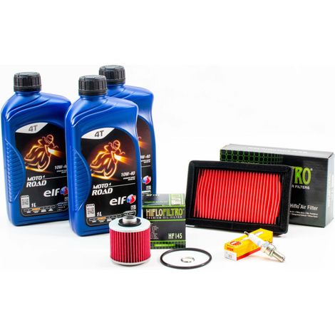 Kit Révision Filtres Bougies pour YAMAHA XT 660 X de 2004 à 2014 - ELF MOTO 4 ROAD 10w40 3L
