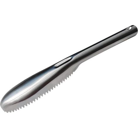 Fischschupper – Edelstahl 430 – Gezahntes Design – Für Küchen und Fischhändler – Leicht zu reinigen (1/5)