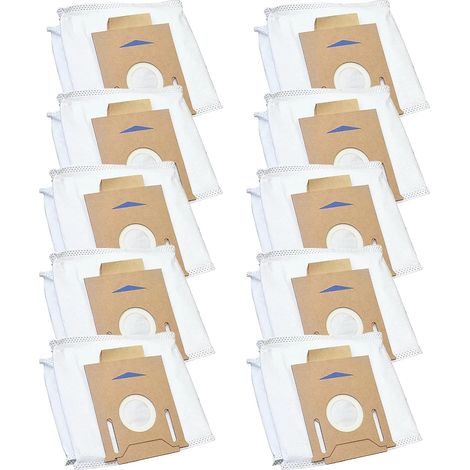 Sacs A Poussiere - Pour Robot Aspirateur Ecovacs Deebot T8 Series - Haute Capacite - Lot De 10 (1/5)