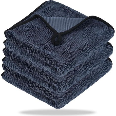 Mikrofasertücher XXL 40x60cm, 3 Stück, stark absorbierend, doppelseitig, für Auto & Haushalt (1/5)