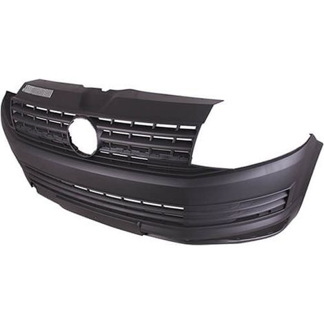 Pare-choc avant noir avec trous radars Volkswagen Transporter T6 phase 1 2015-2019